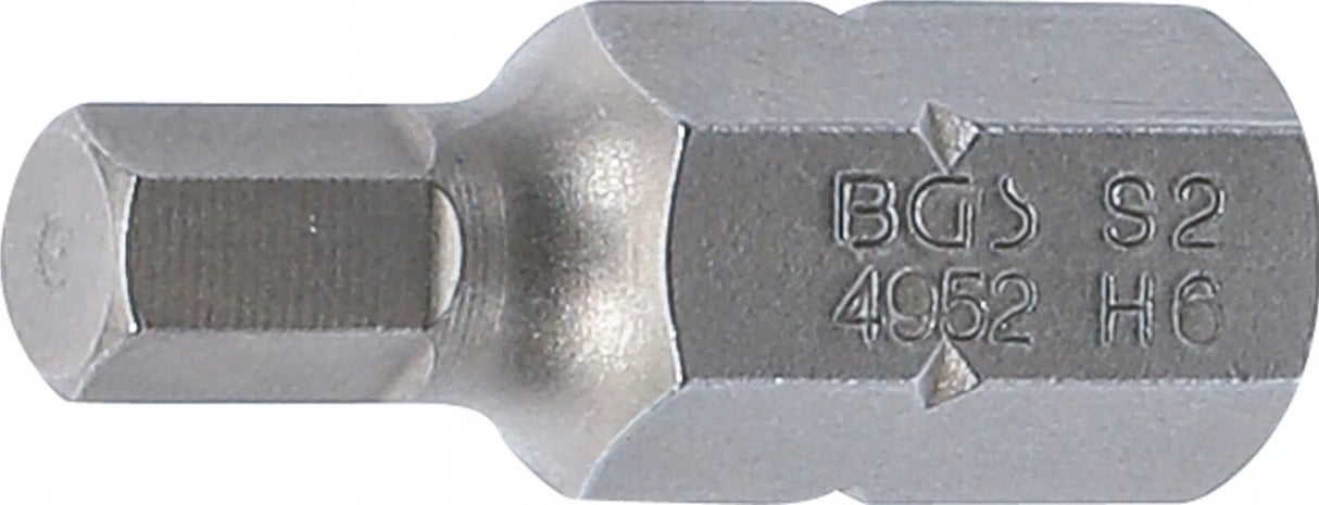 Antgalis | ilgis 30 mm | 10 mm (3/8") storis | Hex šešiakampis 6 mm (4952)
