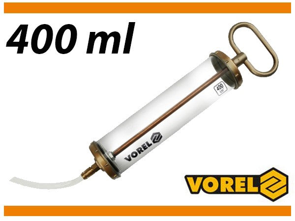 Švirkštas skystam tepalui skaidrus | 400 ml (78031)