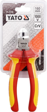 Replės aukštos įtampos laidams šoninio kirpimo 160mm, VDE 1000V (YT-21158)