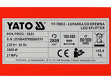 Malkų skaldyklė elektrinė | 3000W | 8 ton (YT-79955)
