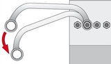 Raktas lenktas C formos 11x13 mm (YT-0171)