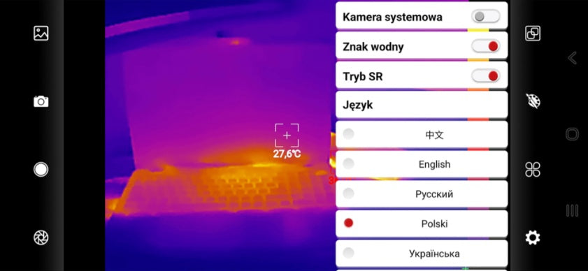 THERMAL CAMERA 256X192 (512X384) 25HZ USB-C+M (YT-72931)