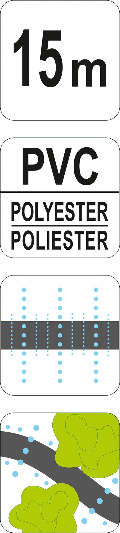 Žarna | sodo augalų, gyvatvorių drėkinimui | 15 m (89371)