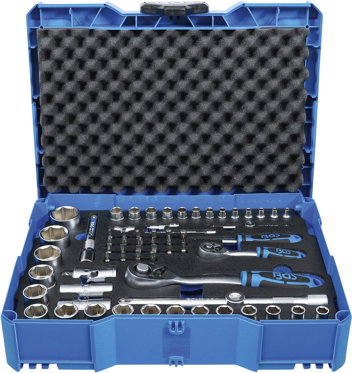 Įrankių rinkinys | 6,3 mm (1/4") / 12,5 mm (1/2") | BGS systainer® lagamine | 65 vnt. (3354)