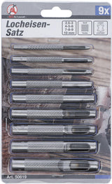 Skylių išmušėjų komplektas | 2,5-10 mm | 9 vnt. (50619)