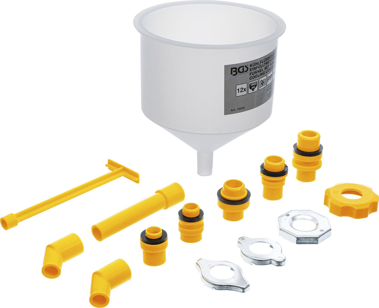 Aušinimo skysčio piltuvėlių rinkinys | 12 vnt. (70000)