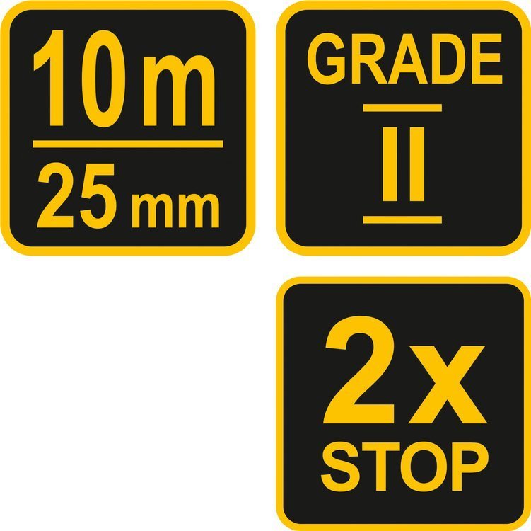 Matavimo ruletė | 10 m x 25 mm (10065)