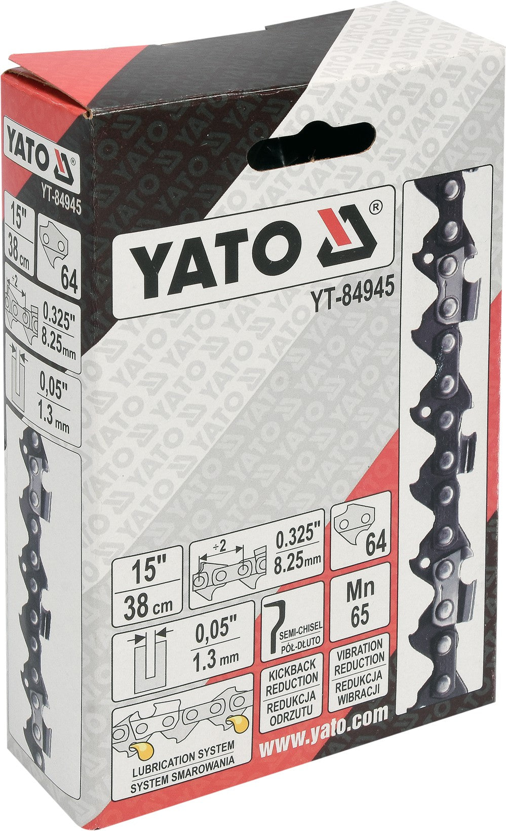 Grandinė pjūklui 15" .325" 0,05" 64 dantys (YT-84945)