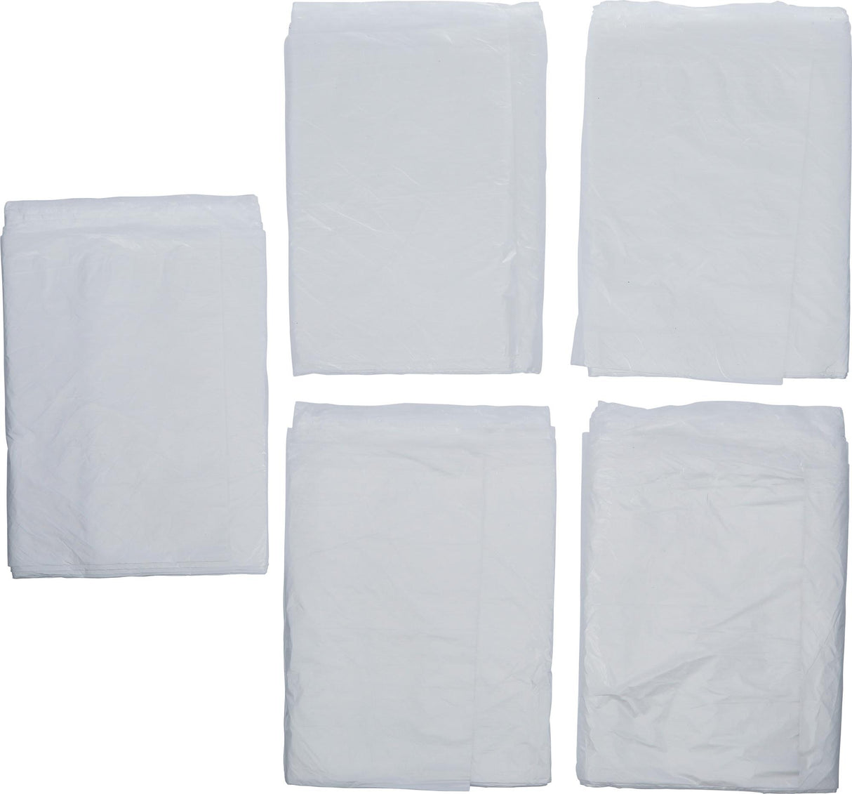 Apsauginės plėvelės rinkinys | HDPE | skaidrus | 4 x 5 m | 20 m² | 5 vnt. (71031)