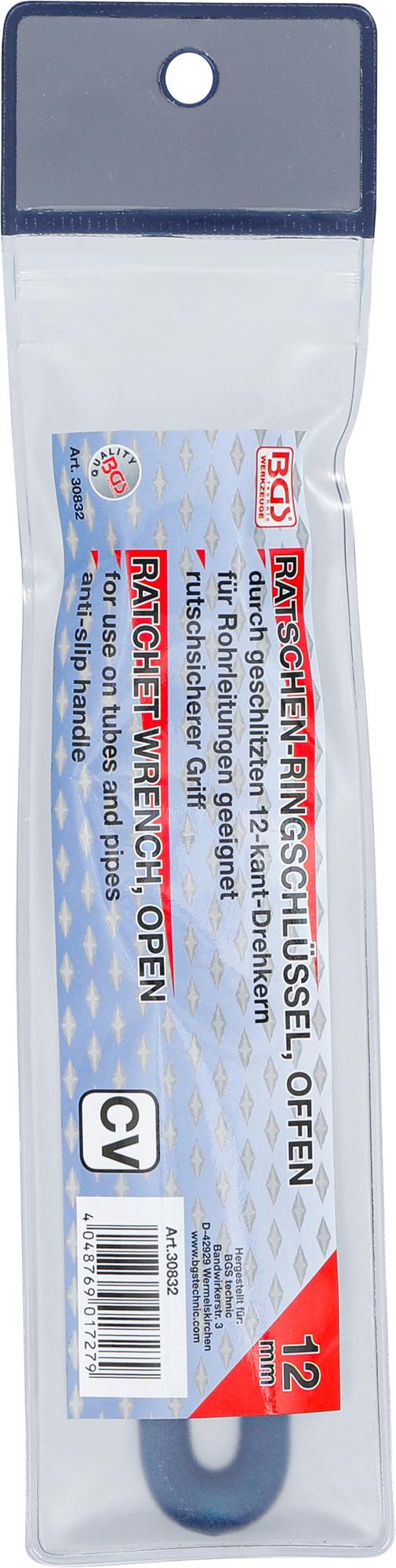 Raktas terkšlinis atviras | 12 mm (30832)