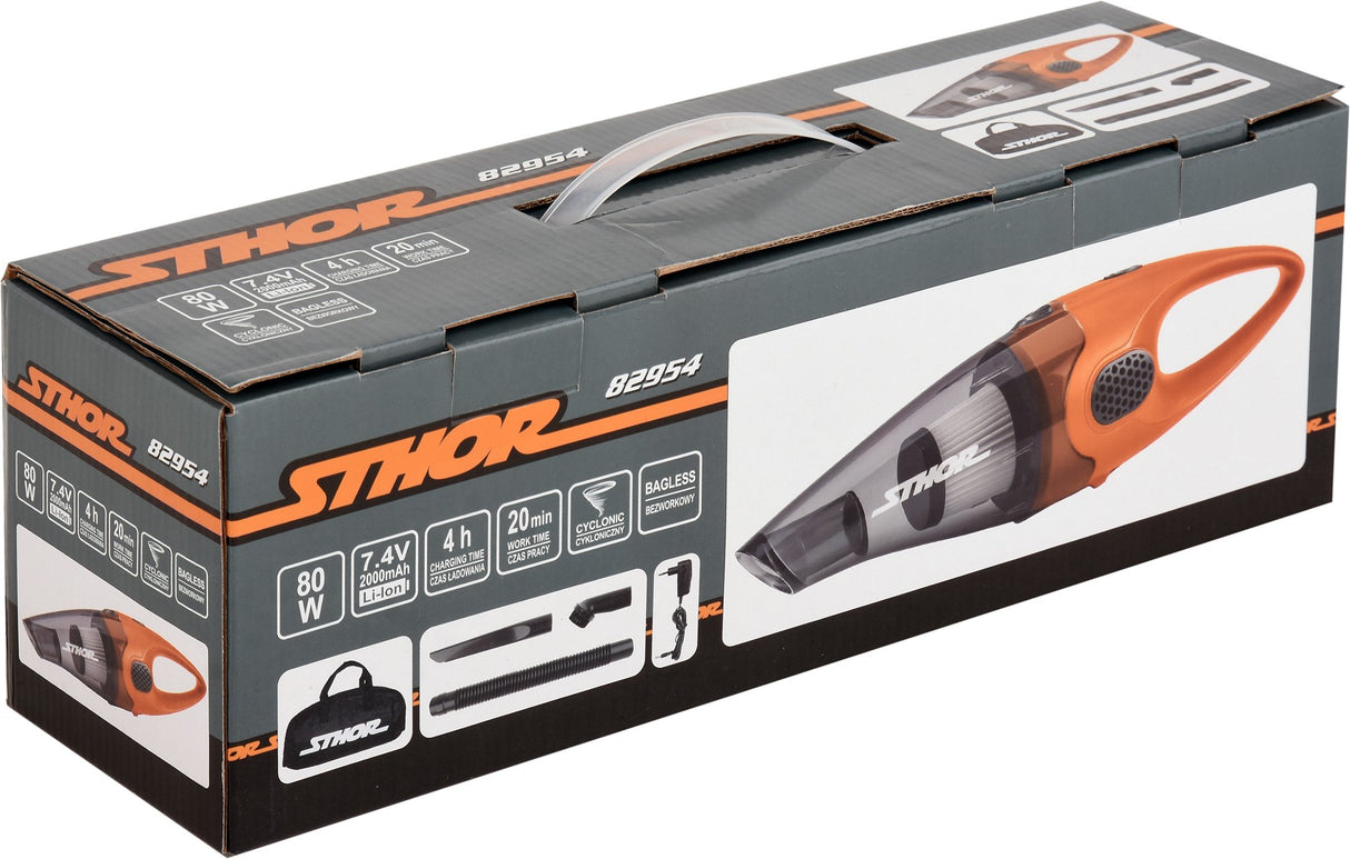 Automobilinis dulkių siurblys | akumuliatorinis | 80W (82954)