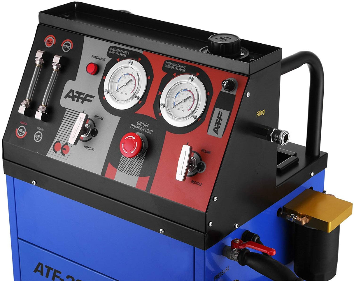 Transmisinio tepalo pakeitimo stotelė | su adapteriais | 12V (TFE02)