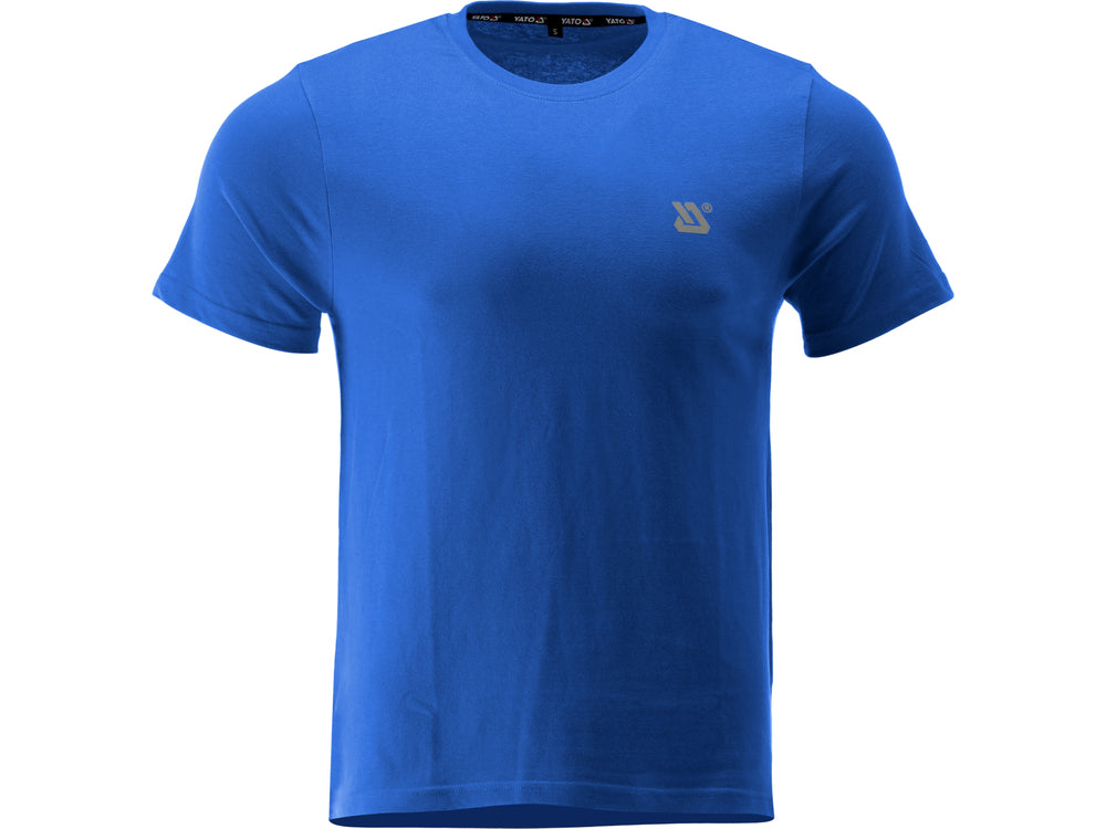Marškinėliai BASIC | mėlyni | 100% medvilnė | 3XL dydis (YT-78499)