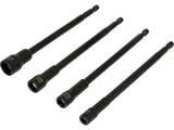 Antgaliai - galvutės magnetinės CR-V | 1/4" | 150 mm | 4 vnt | 6-13 mm (YT-04642)