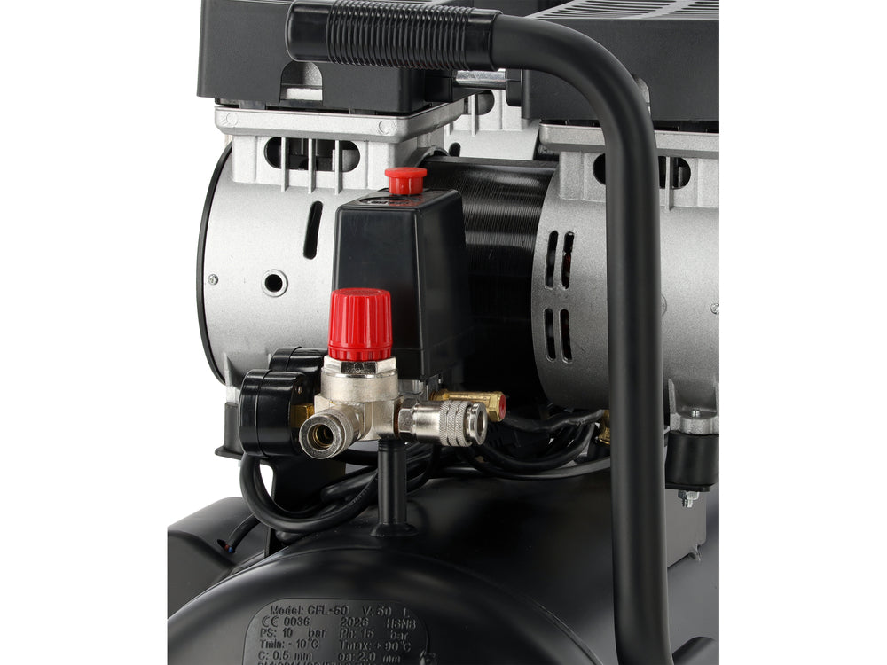 Oro kompresorius tylus | betepalinis | 50L/0.8MPA/8BAR/115PSI/ 280l/min | 1500 W (YT-23345)