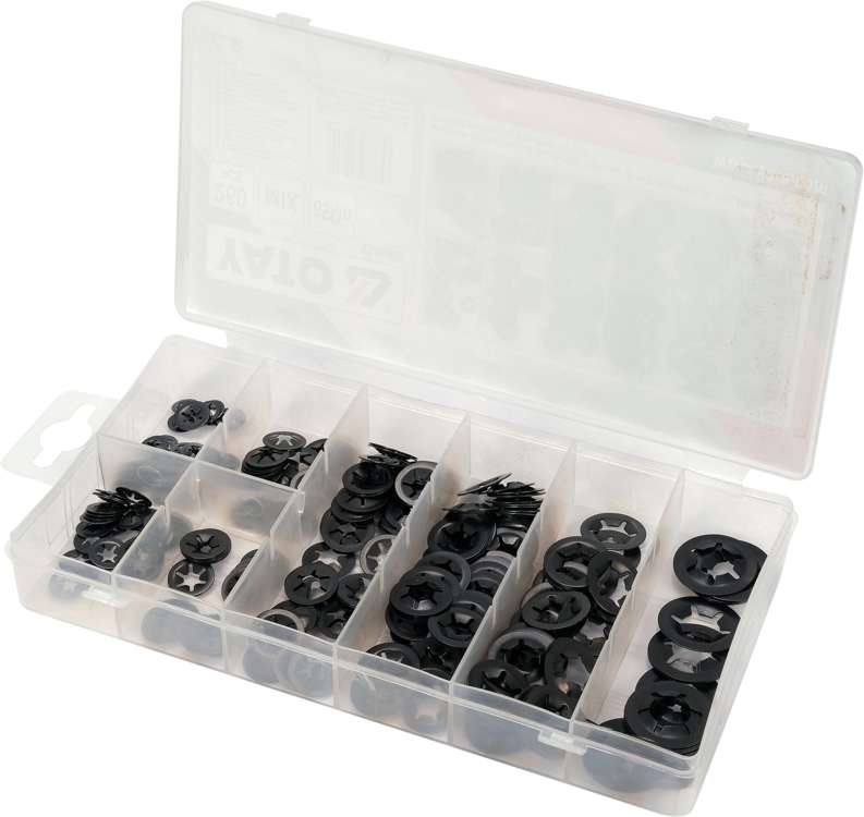 Antivibracinių spyruoklinių poveržlių rinkinys | 260 vnt. (YT-06860)