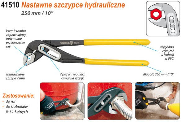 Replės santechninės | 250 mm (41510)