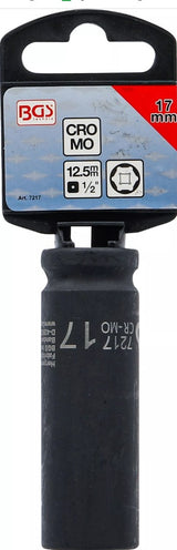 Galvutė smūginė šešiakampė ilga | 12,5 mm (1/2") | 17 mm (7217)