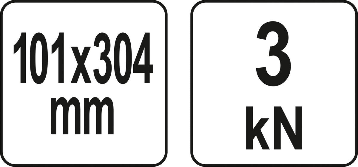 Spaustuvas C tipo | gilus | 101 X 304 mm / 4" X 12" (YT-64192)