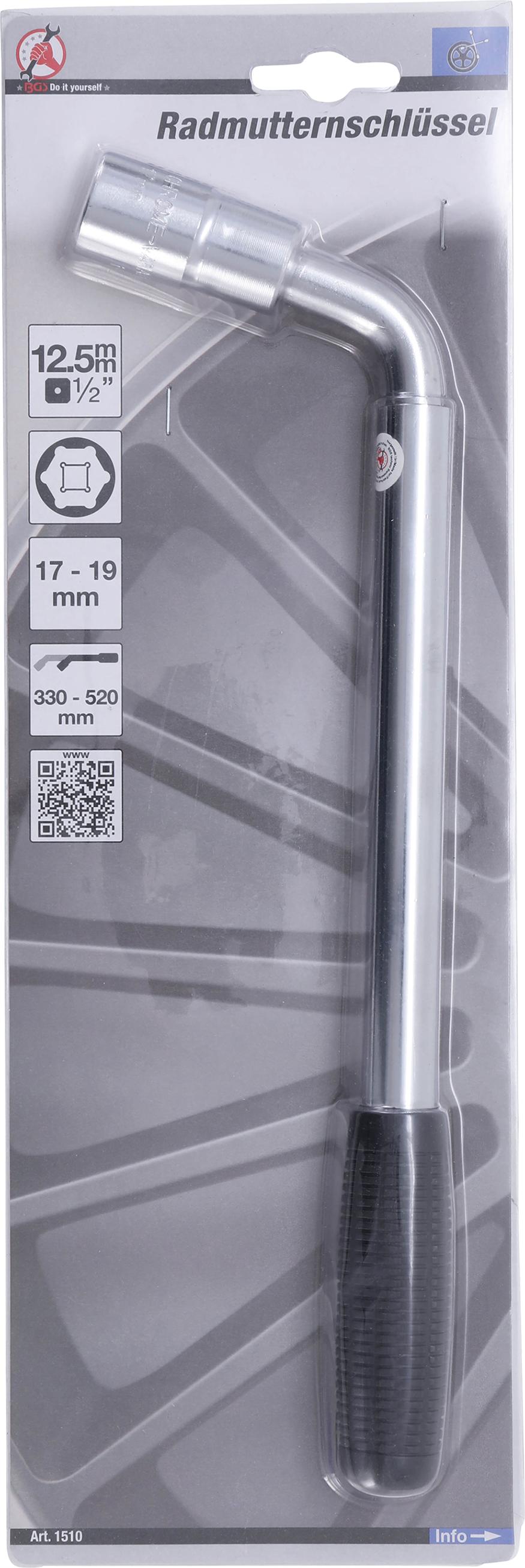 Raktas ratams teleskopinis | 12,5 mm (1/2") | 17/19 mm (1510)