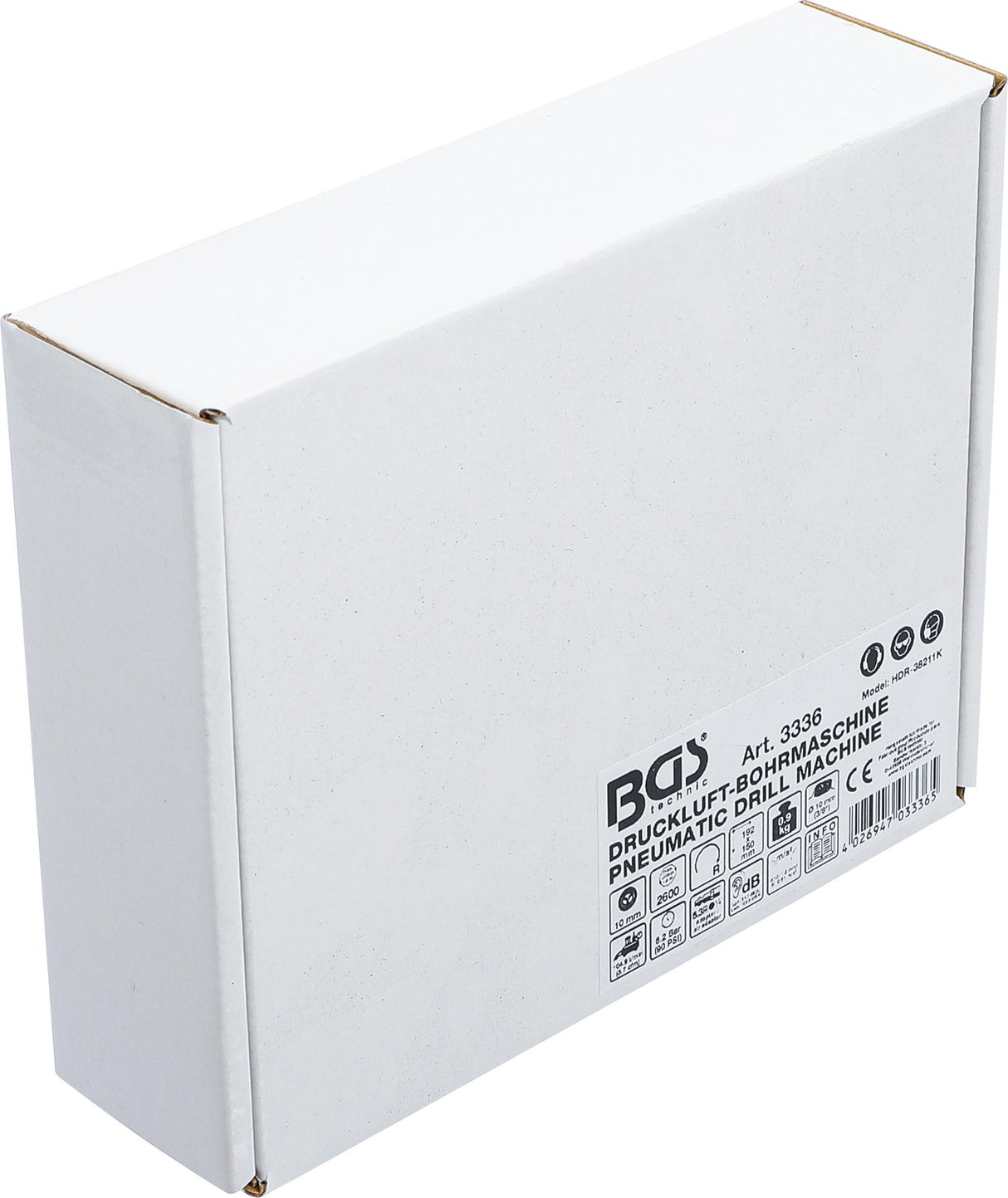 Orinis gręžtuvas | su 10 mm berakčiu griebtuvu | sukimas pagal laikrodžio rodyklę (3336)