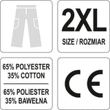 Darbinės kelnės | XXL dydis (YT-80289)