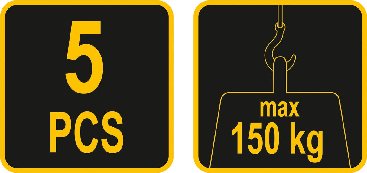 Transportavimo ratukai baldams | rinkinys | iki 150kg/ 5 vnt. (87245)