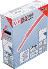 Termoizoliacinė žarnelė (kembrikas) raudona | dėžutė | Ø 2.5 mm | 10 m (6846-1)