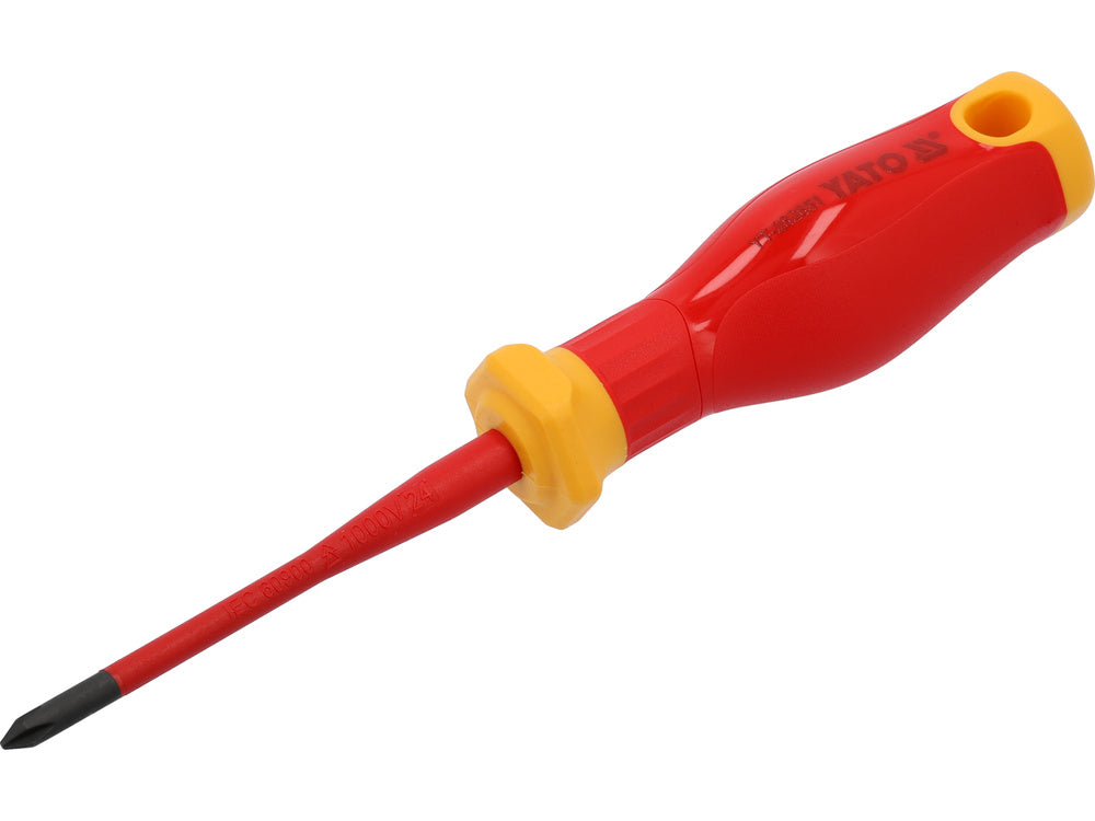 Izoliuotas atsuktuvas elektrikui | labai plonas | 1000V | PH1X80 mm (YT-282651)