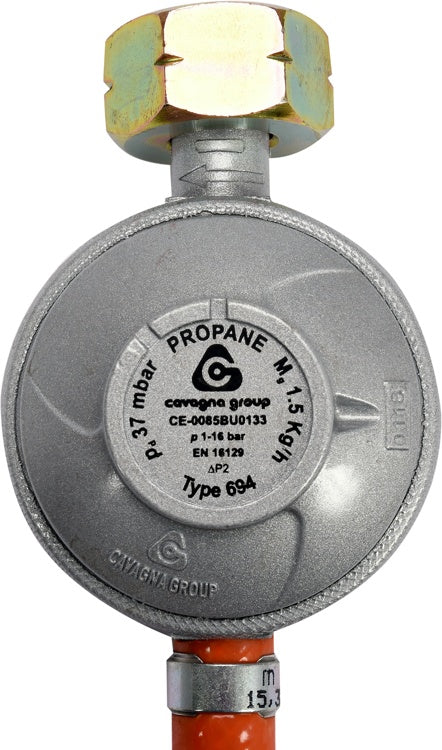 Dujų reduktorius / reguliatorius su žarna 1 m (99670)