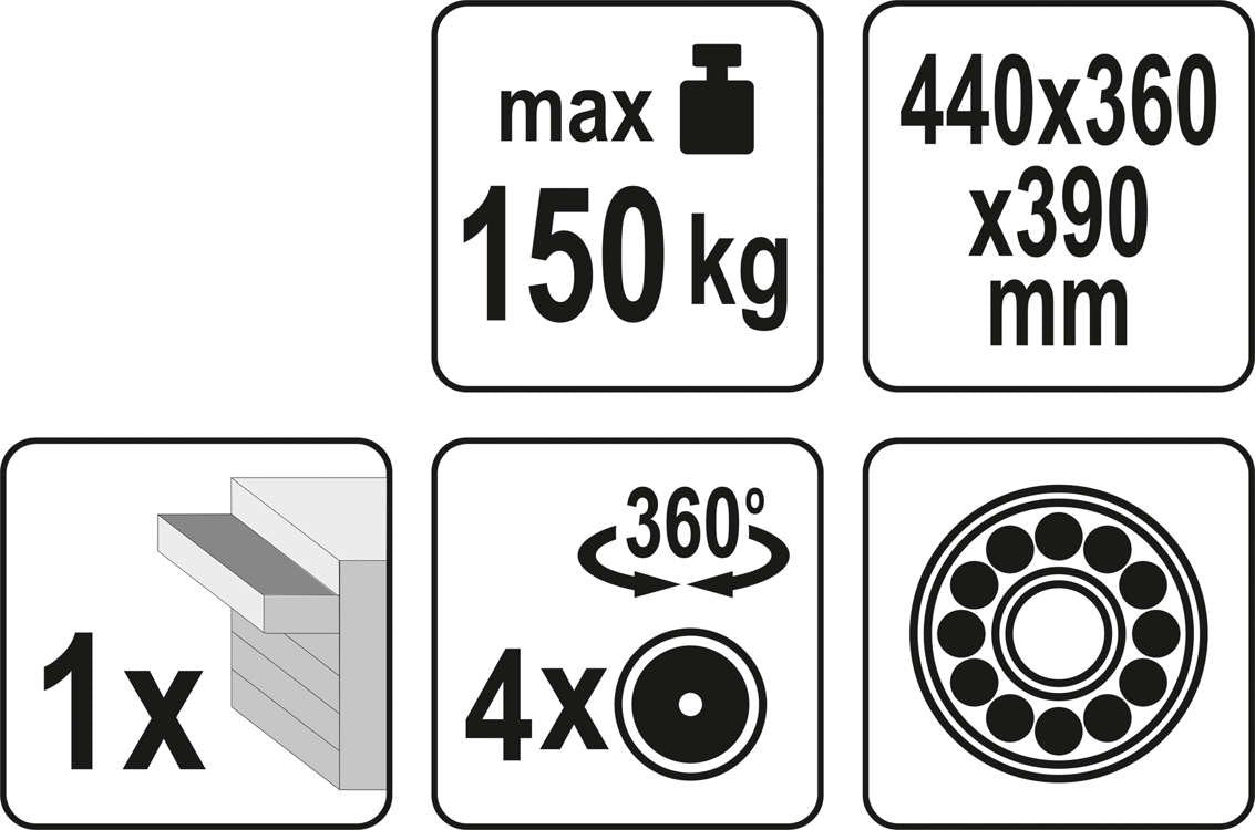 Įrankių kėdutė | su 1 stalčiumi (YT-08791)