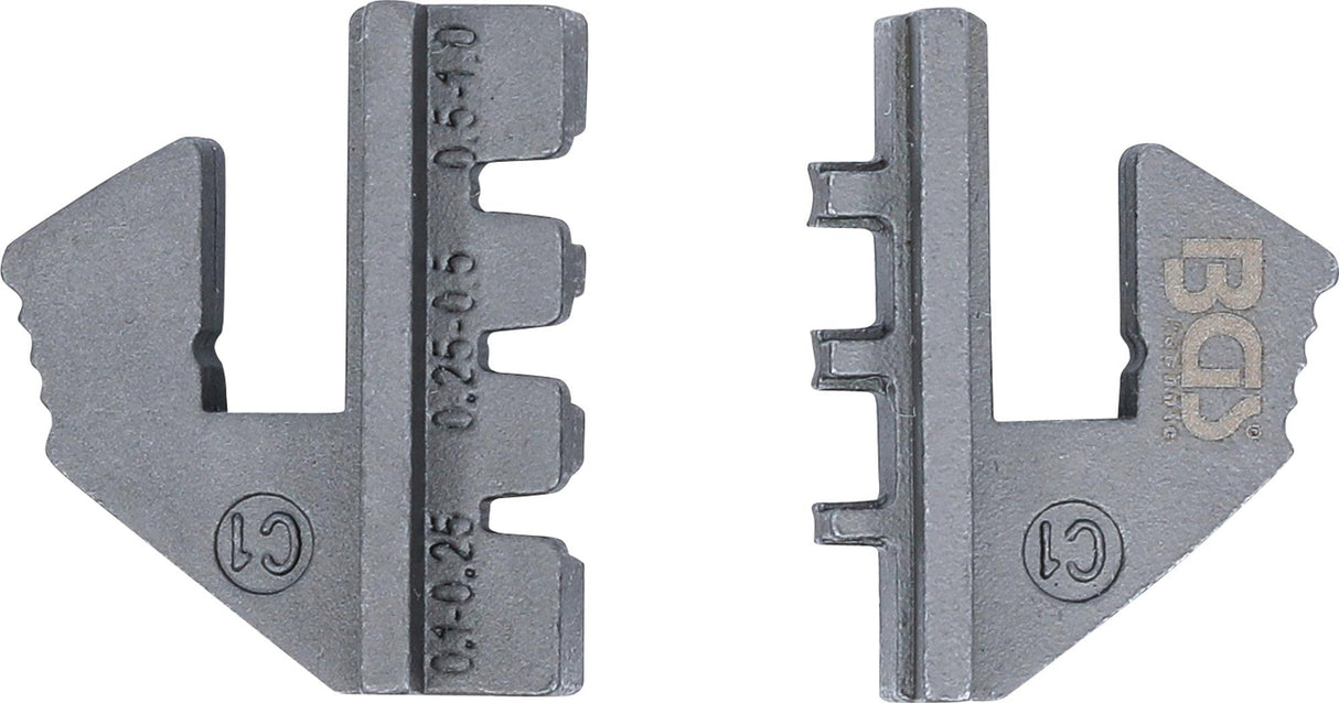 Laidų užspaudimo antgaliai neizoliuotiems laidams | replėms BGS 1410, 1411, 1412 (1410-C1)