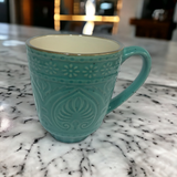 Puodelis SALSA | žalias | blizgus | keramika | Ø9CM | H10CM | 350ML (69989)