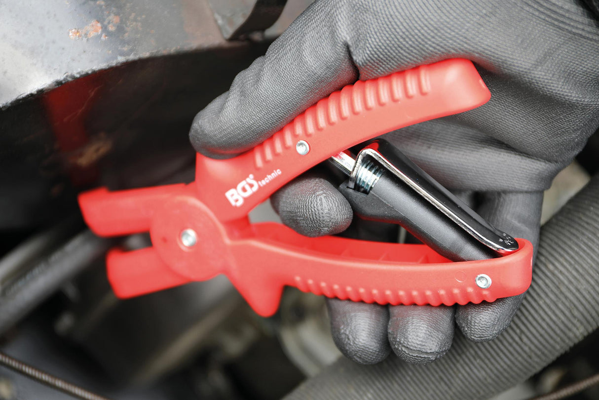 Žarnų užspaudimo replės lenktos su fiksavimo mechanizmu | 220 mm (9274)