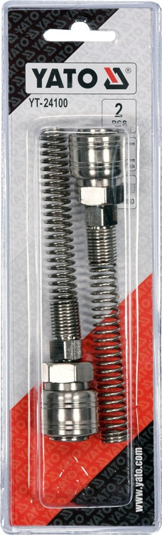 Greitos jungtys žarnai (lizdai) su spyruoklėmis 5x8 mm, 2 vnt. (YT-24100)