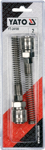 Greitos jungtys žarnai (lizdai) su spyruoklėmis 5x8 mm, 2 vnt. (YT-24100)