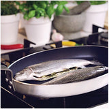 Aliuminio keptuvė ŽUVIAI | PTFE danga | 400 X 290 mm (YG-00155)