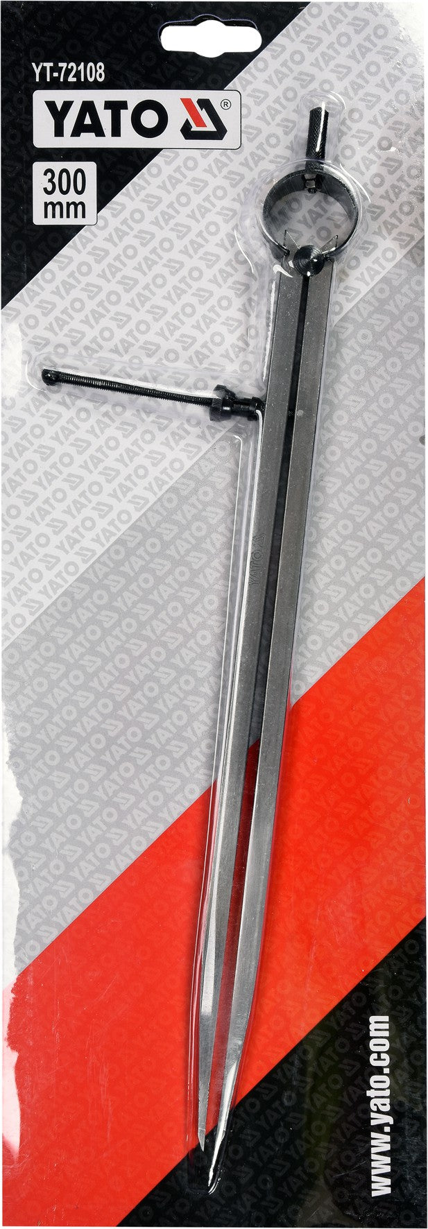 Slankmatis žymeklis / daliklis su varžtu | 300 mm (YT-72108)