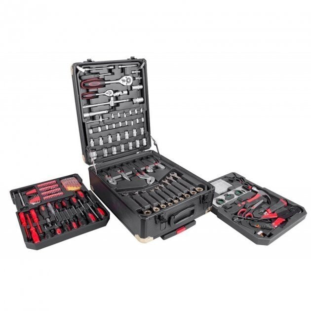 TOOL SET IN ALUMINUM CASE | RATCHETING WRENCHES | WITH WHEELS | 188 PCS. (SK58288)
