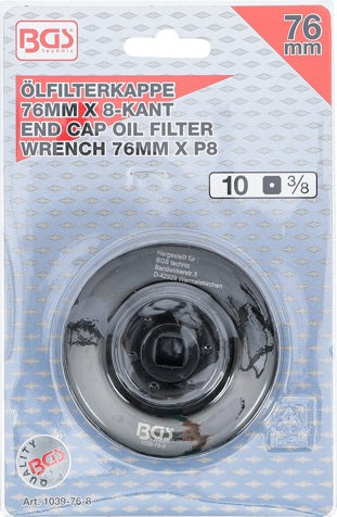 Lėkštelė tepalo filtrui | 8-kampų | Ø 76 mm | Fiat, Lancia (1039-76-8)