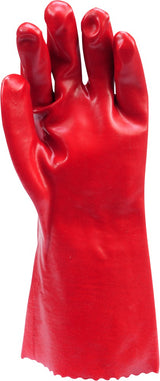 Перчатки прорезиненные красные | 36 cm