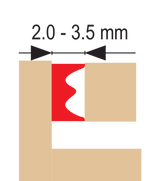 Lipni sandarinimo juosta langams, durims 150m, E-profilis, balta (76755)
