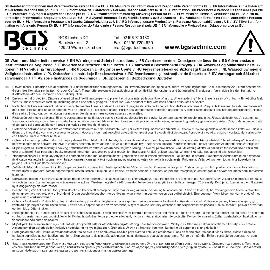 Tepalo filtro raktas | 15-kampų | Ø 106 mm | Fiat, Iveco, MAN, Scania (1019-106)