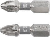 Биты | 6,3 mm (1/4") | S2 Ni | крестовые PZ2 | 2 шт.
