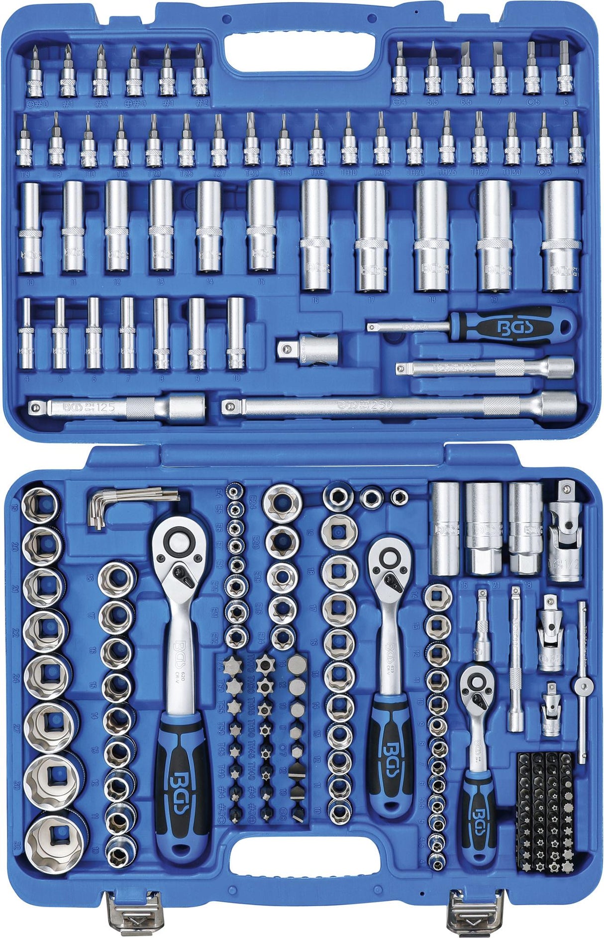 Набор головок Super Lock | 6.3 mm (1/4") / 10 mm (3/8") / 12,5 mm (1/2") | 192 шт.