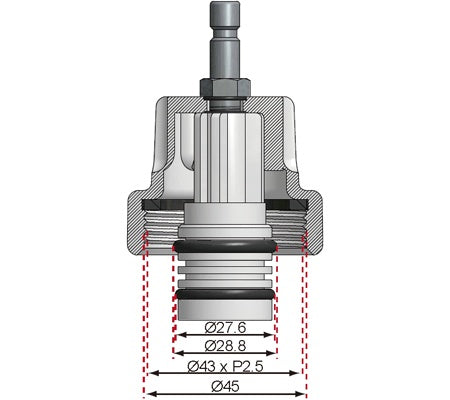 Adapteris Nr. 16, skirtas BGS 8027, 8098 | Mercedes-Benz (8027-16)