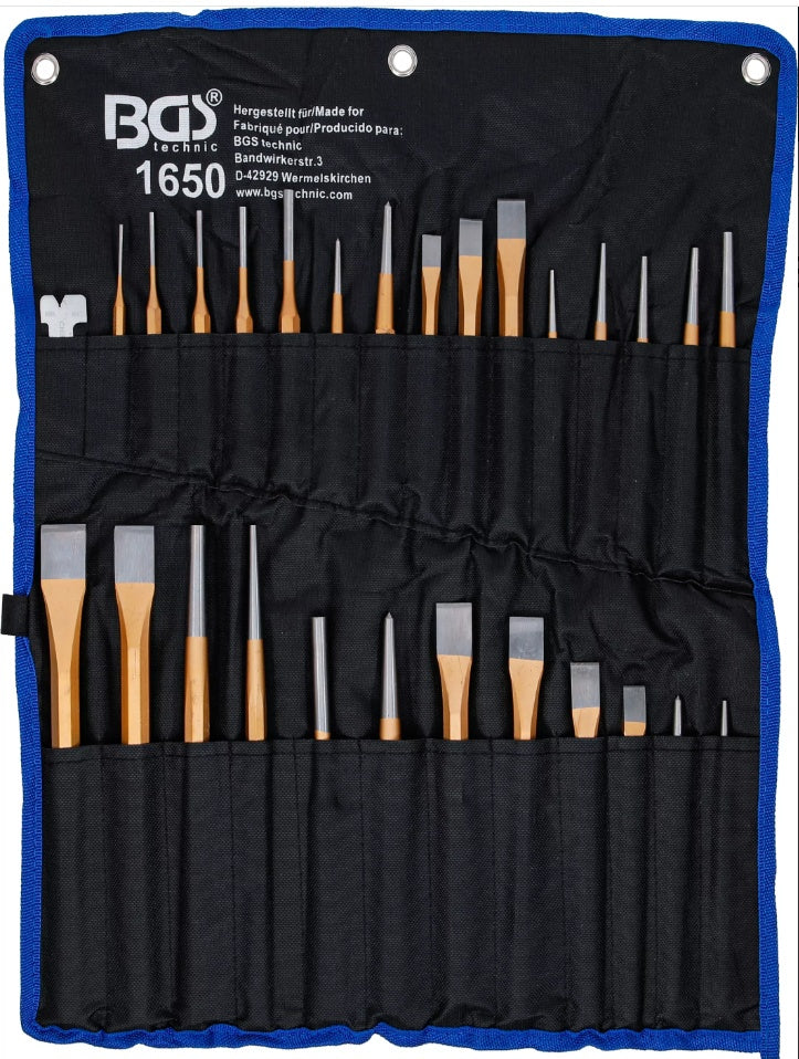 Kaltų / išmušėjų / žymeklių rinkinys | 28 vnt. (1650)