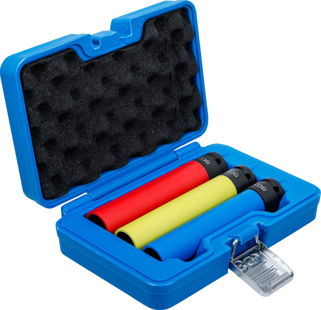 Smūginių ilgų galvučių rinkinys | su apsaugom | 12,5 mm (1/2") | 150 mm | 17/19/21 mm | 3 vnt (74567)