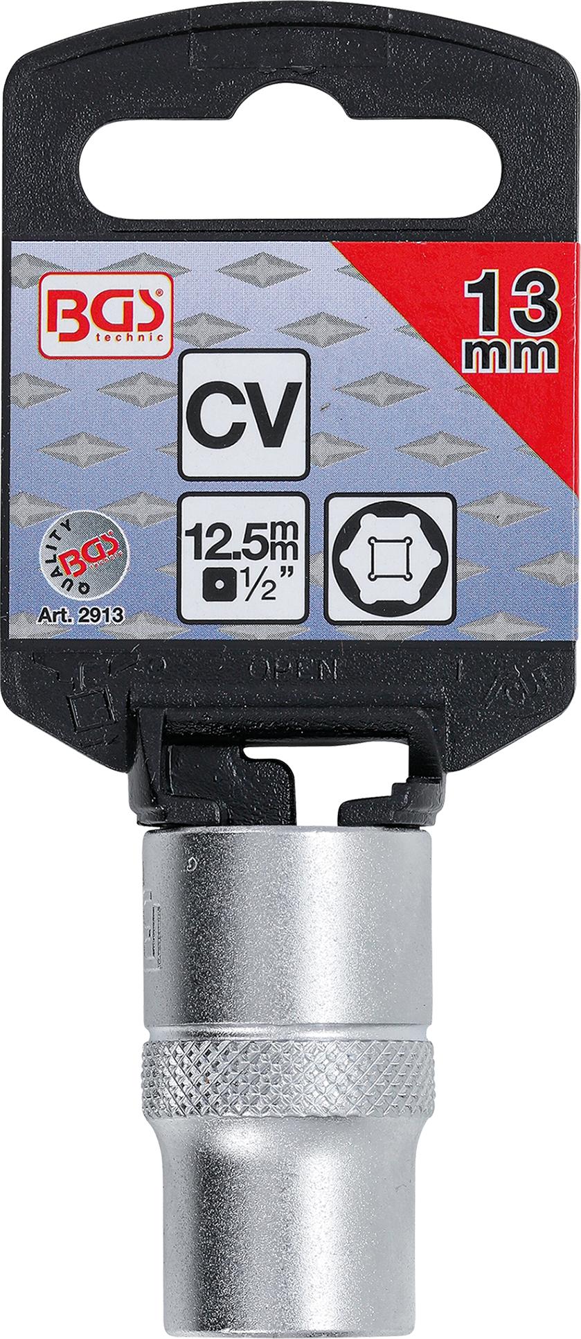 Galvutė šešiakampė | 12.5 mm (1/2") | 13 mm (2913)