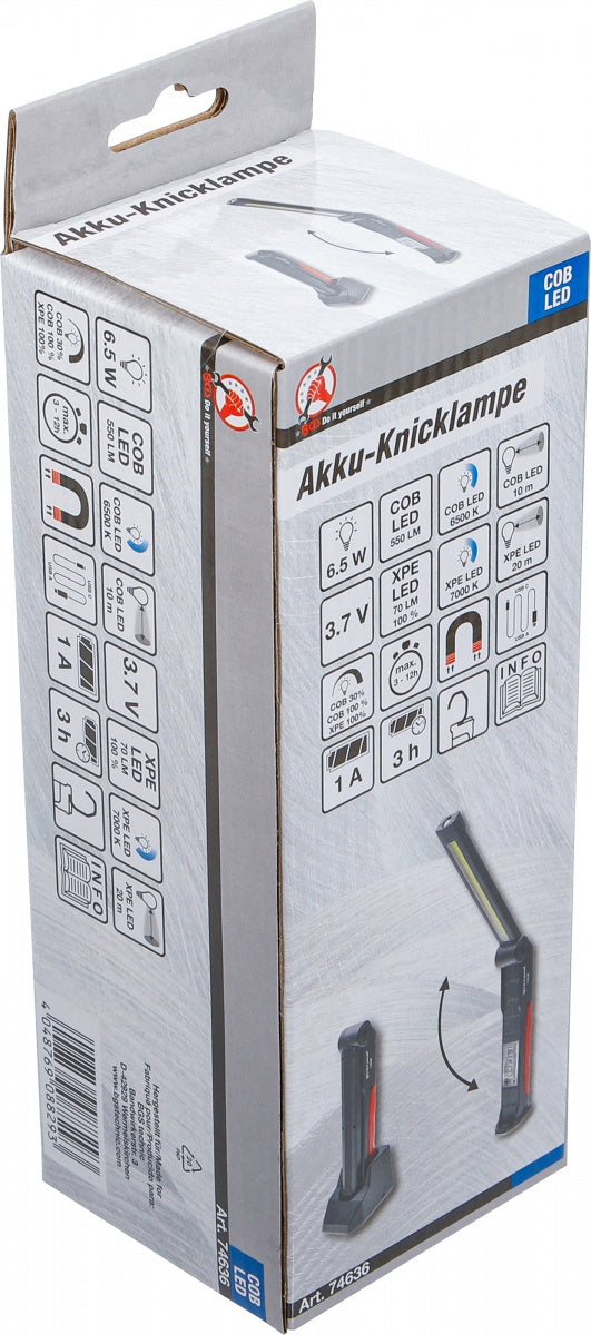 Apšvietimo lempa belaidė lanksti | COB-LED | 6,5 W | su įkrovimo stotele (74636B)